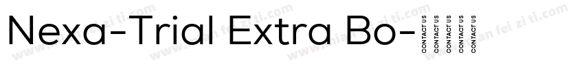 Nexa-Trial Extra Bo字体转换